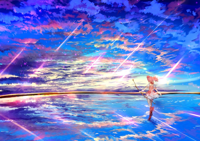 kaname madoka (mahou shoujo madoka magica) drawn by ume_(plumblossom)