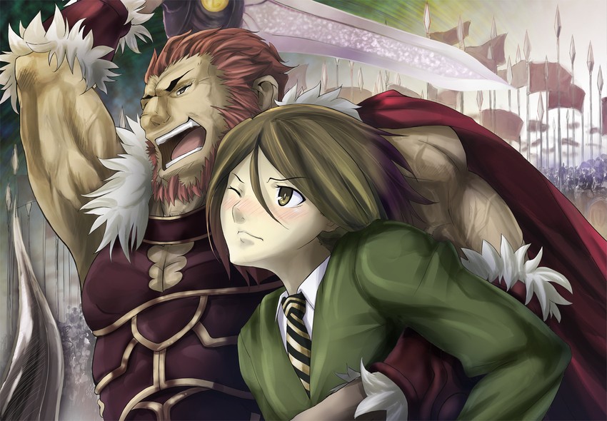 iskandar and waver velvet (fate and 2 more) drawn by shinohara_yuuji