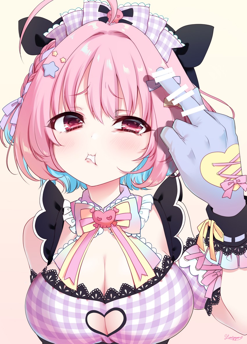 yumemi riamu (idolmaster and 2 more) drawn by nanase_(ribonshitoron)