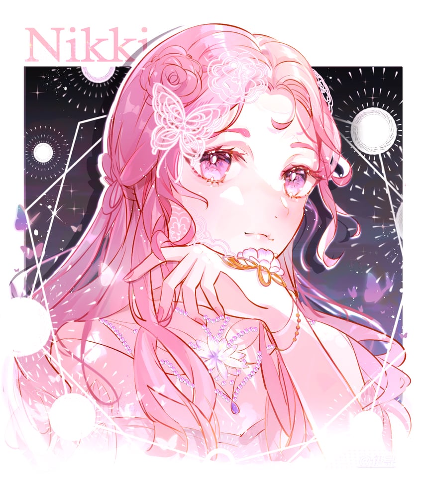 nikki and lightweaving kiss (nikki and 1 more) drawn by chazui_ranyi
