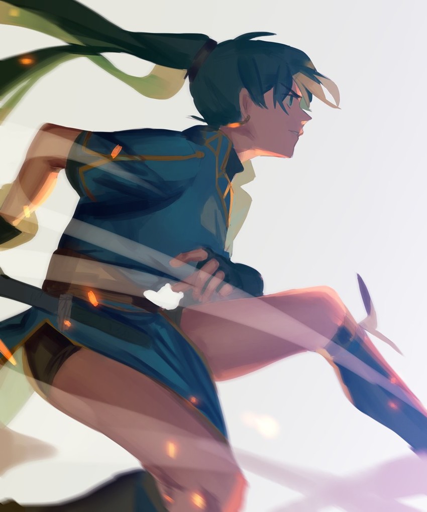 lyn (fire emblem and 1 more) drawn by apticho