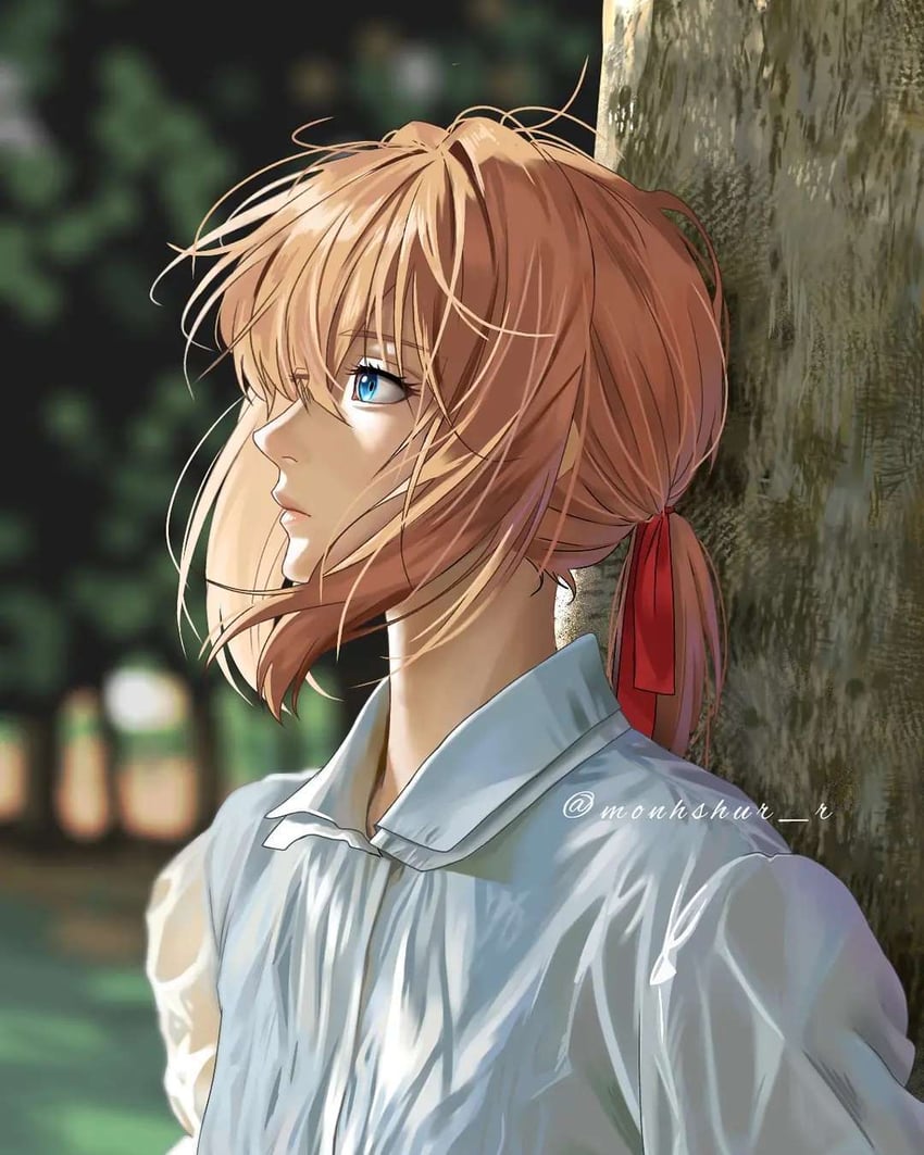violet evergarden (violet evergarden) drawn by monhshur_r