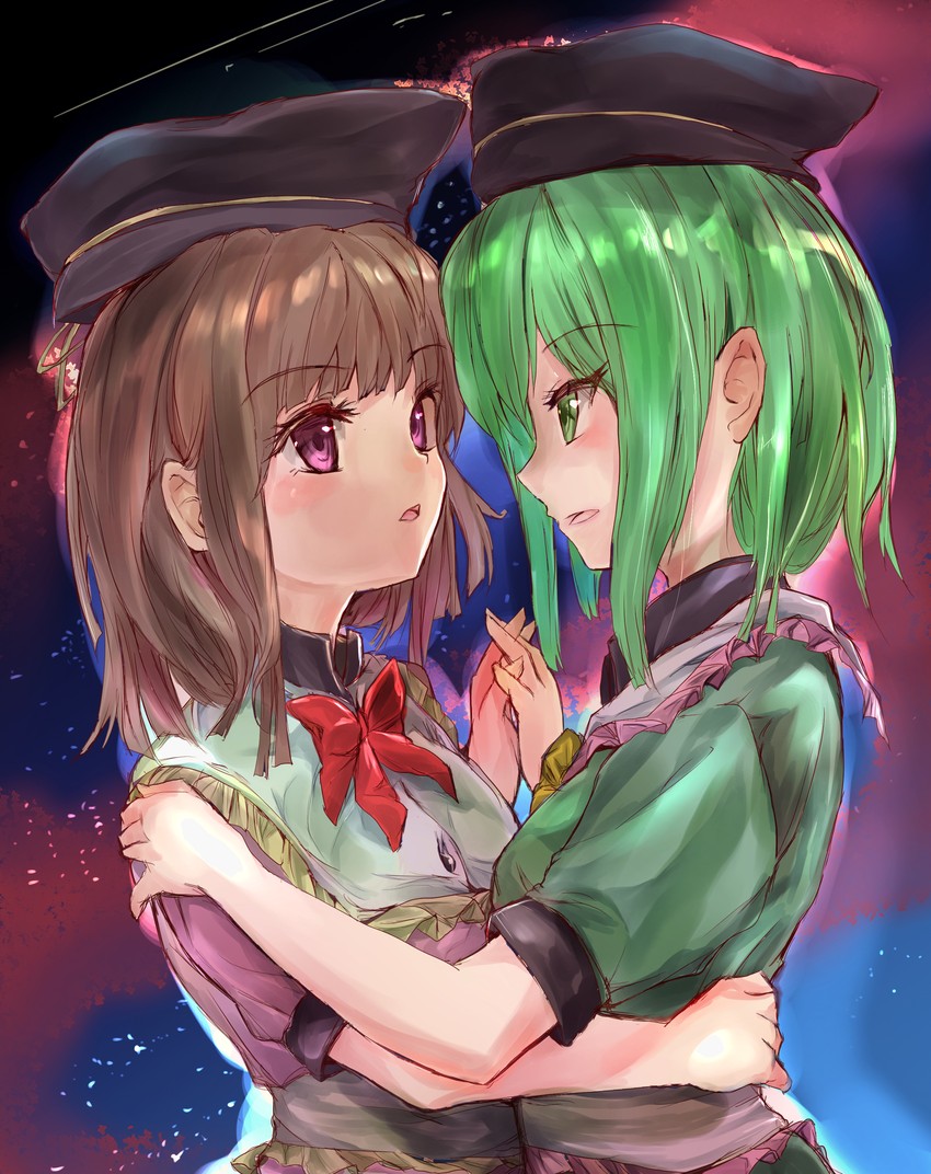 nishida satono and teireida mai (touhou) drawn by ikazuchi_akira