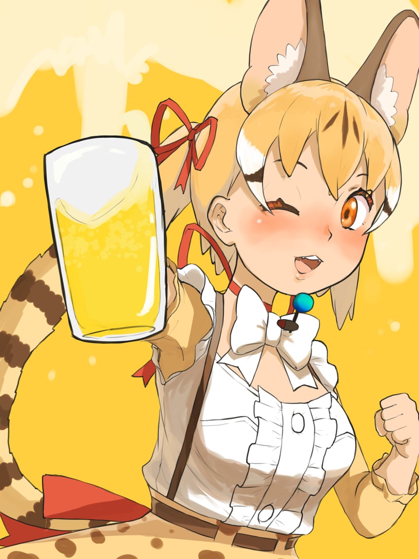 large-spotted genet (kemono friends and 1 more) drawn by y0whqzz8bkslezl