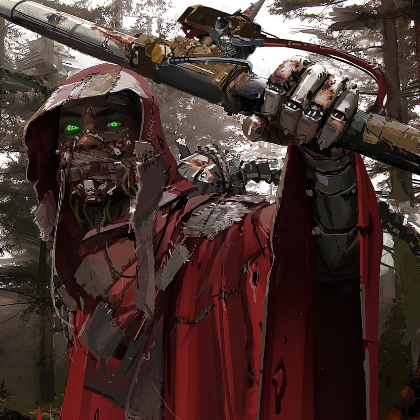 adeptus mechanicus (warhammer 40k) drawn by phoebe_herring