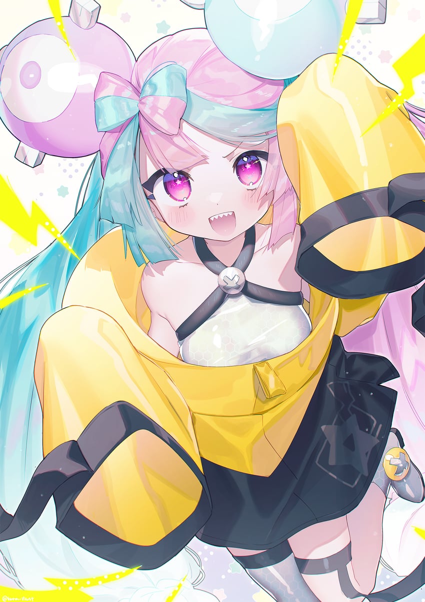 iono (pokemon and 1 more) drawn by funa_(sakana)