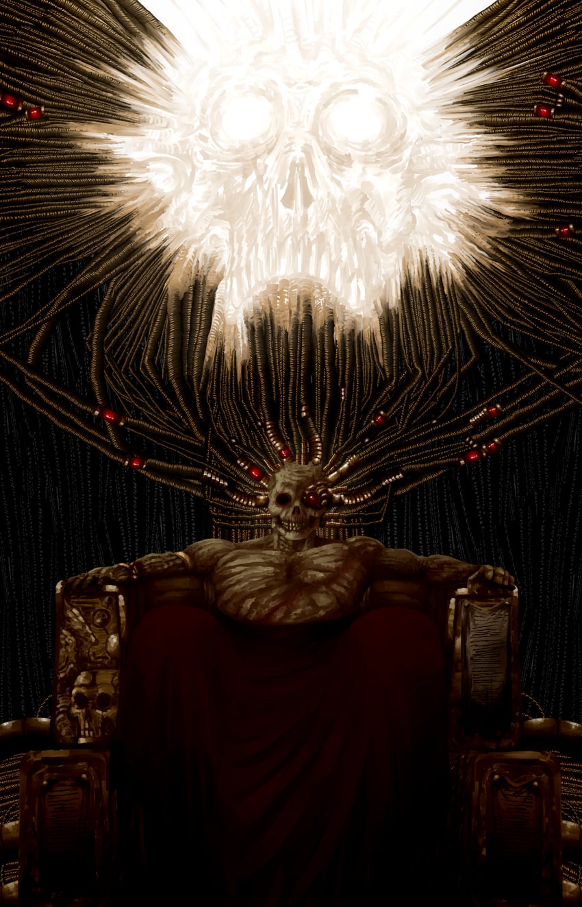 emperor of mankind (warhammer 40k) drawn by mortimer_sm