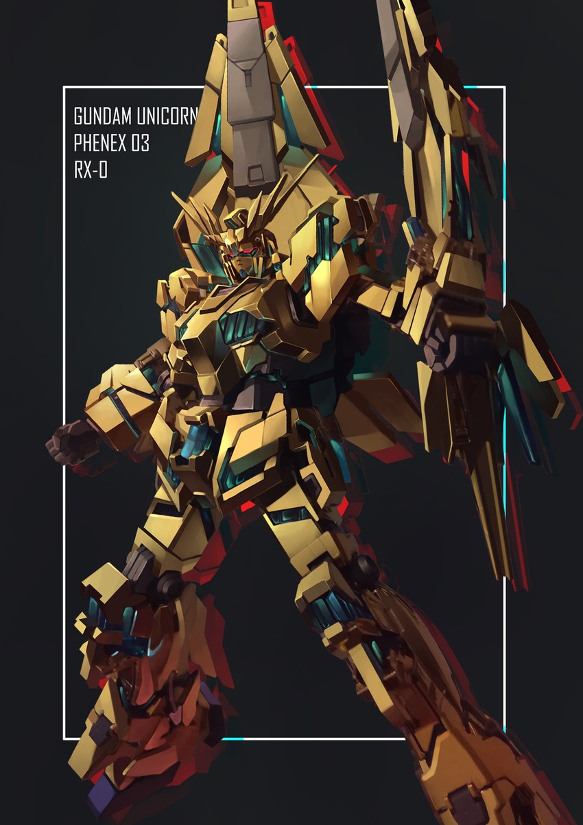 unicorn gundam phenex (gundam and 1 more) drawn by brayanong999