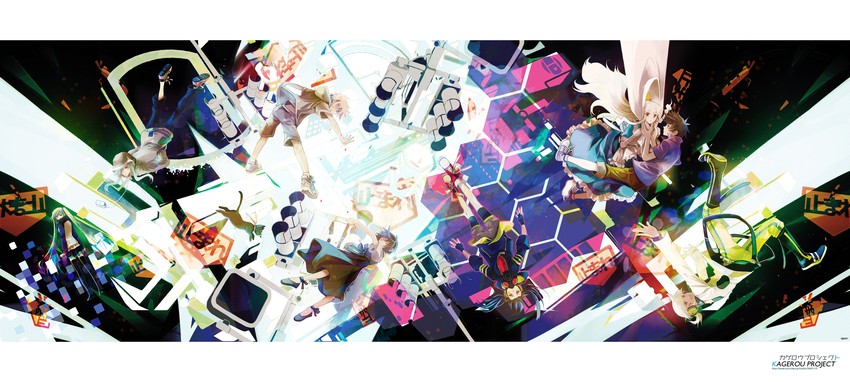 kozakura marry, kido tsubomi, ene, seto kousuke, konoha, and 3 more (vocaloid and 7 more) drawn by chris4708