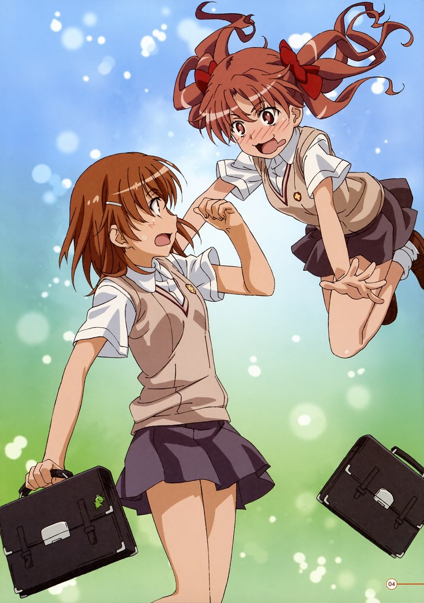 misaka mikoto and shirai kuroko (toaru majutsu no index and 1 more)