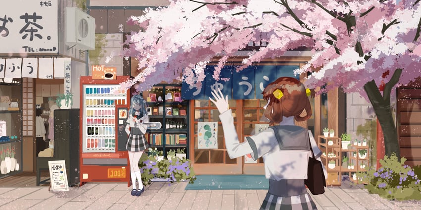 awane kokoro and kagami masara (mahou shoujo madoka magica and 1 more) drawn by guruguru