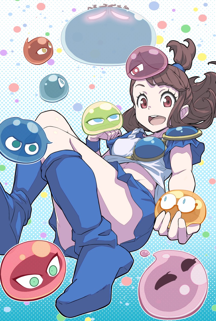kagari atsuko, diana cavendish, arle nadja, sucy manbavaran, puyo, and 7 more (puyopuyo and 1 more) drawn by uganda_(ugandam_00)