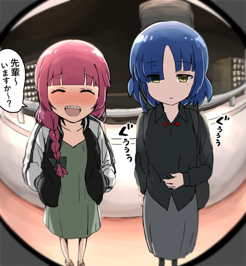yamada ryo and hiroi kikuri (bocchi the rock!) drawn by torako_(toramaru)