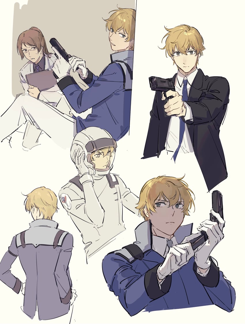 graham aker and billy katagiri (gundam and 1 more) drawn by nanao_parakeet