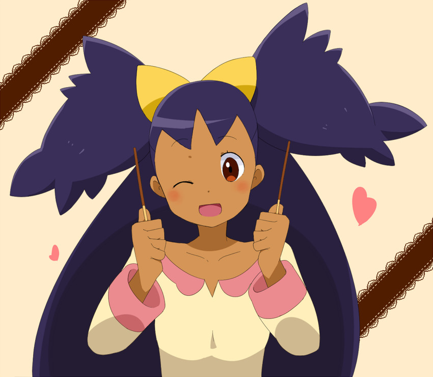 iris (pokemon and 1 more) drawn by kuro_tomato_(tezukuri)