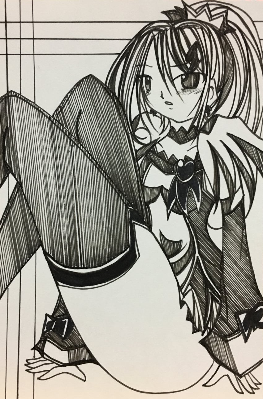 cure sword (precure and 1 more) drawn by heru-chan