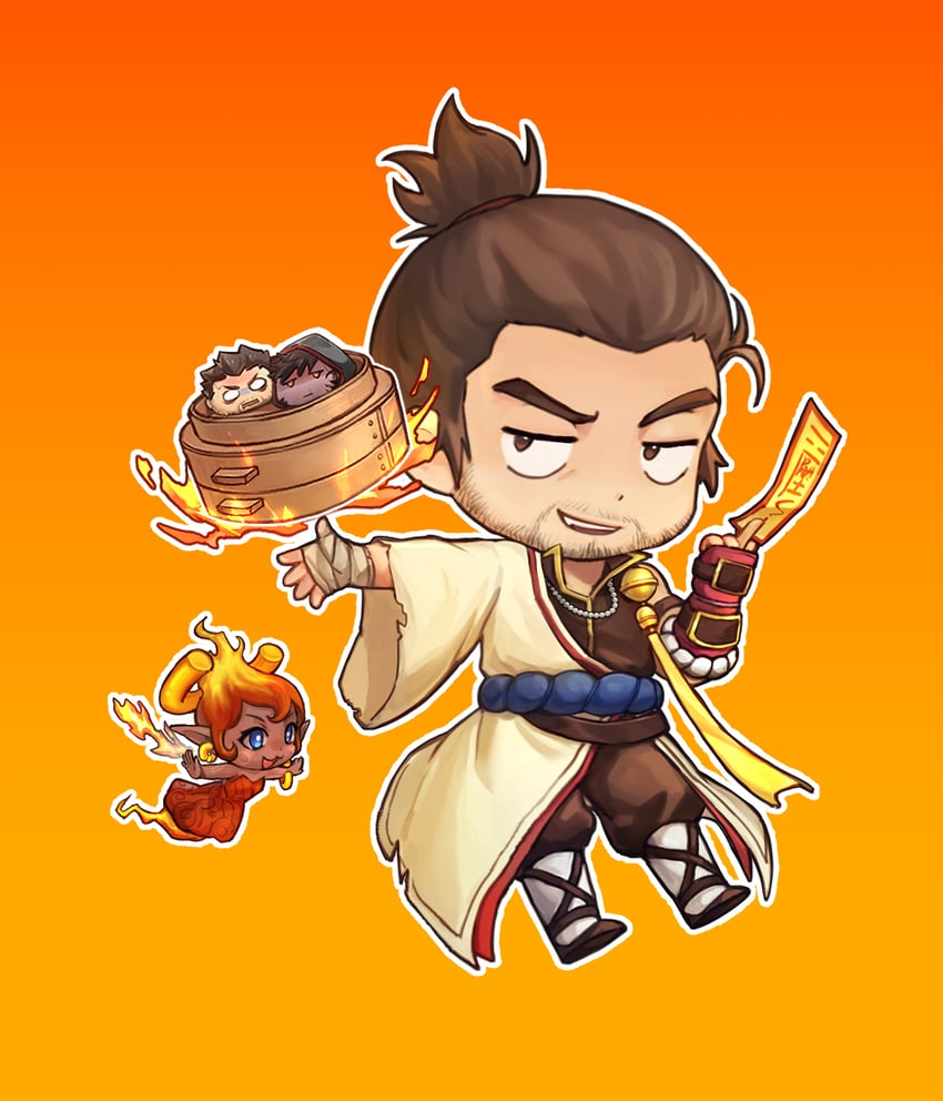 male priest and exorcist (dungeon and fighter) drawn by sdz_(inazuma)