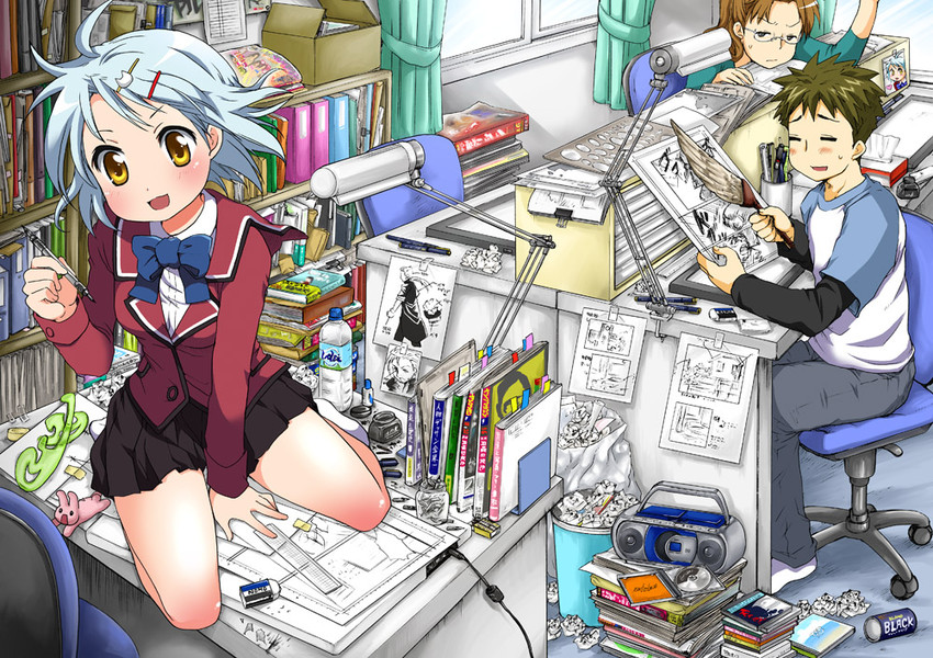 sekai ichiko, horikawa hitomi, and aihara minoru (comic studio) drawn by ubizo