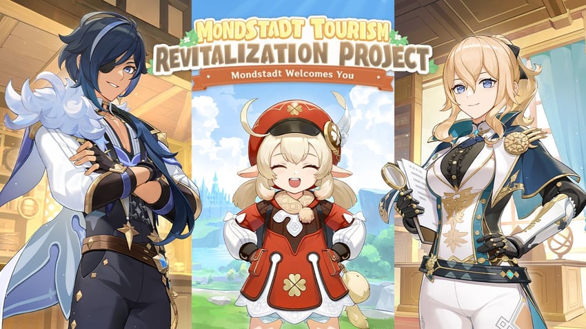 klee, jean, and kaeya (genshin impact)
