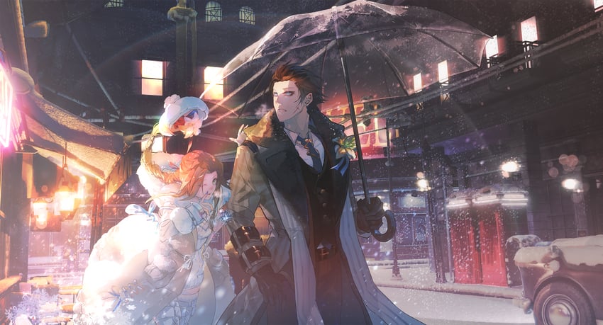 aerith gainsborough and zack fair (final fantasy and 2 more) drawn by sakuya_sy