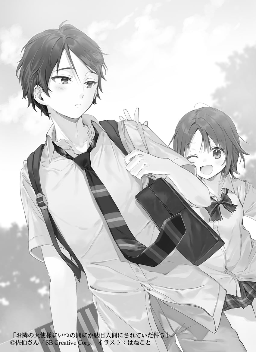 fujimiya amane and shirakawa chitose (otonari no tenshi-sama ni itsu no mani ka dame ningen ni sarete ita ken) drawn by hanekoto