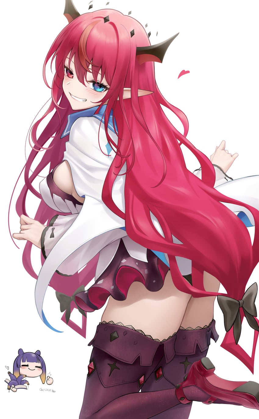 ninomae ina'nis and irys (hololive and 2 more) drawn by somebody_(leiking00)