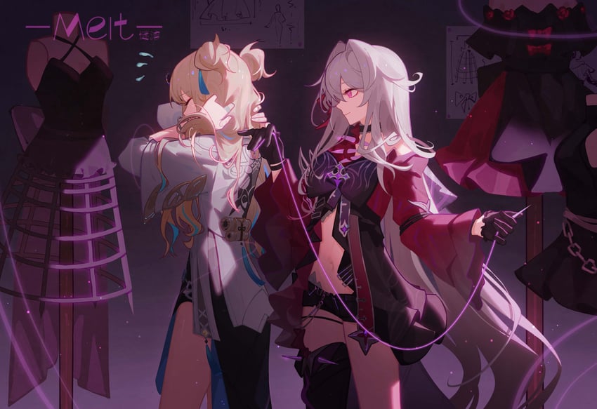 thelema nutriscu and songque (honkai and 1 more) drawn by meirong