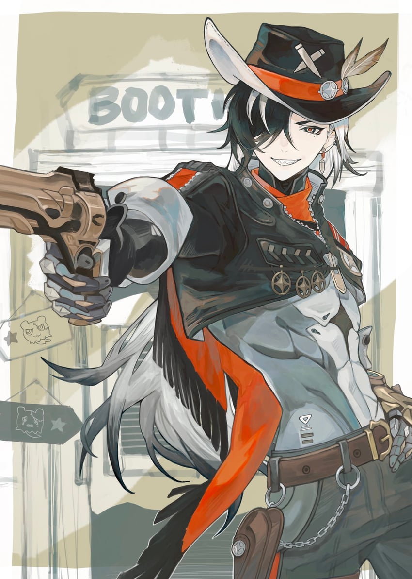 boothill and wubbaboo (honkai and 1 more) drawn by mumu_vosp