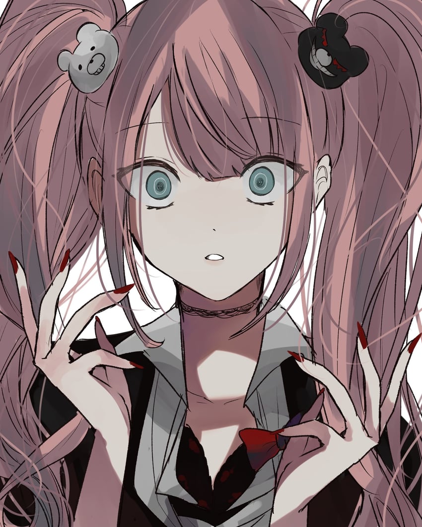 enoshima junko (danganronpa and 1 more) drawn by anon_0037