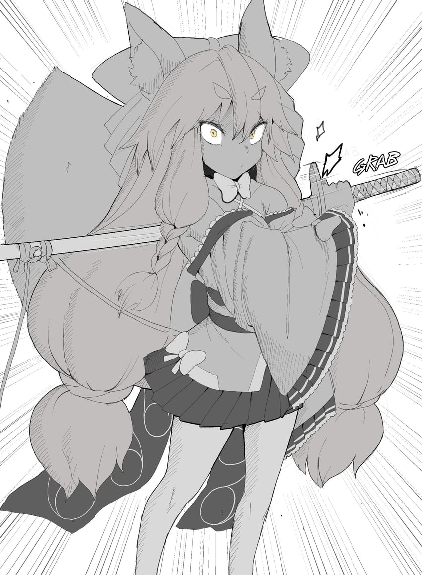 tamamo and tamamo aria (fate and 2 more) drawn by sally_(luna-arts)