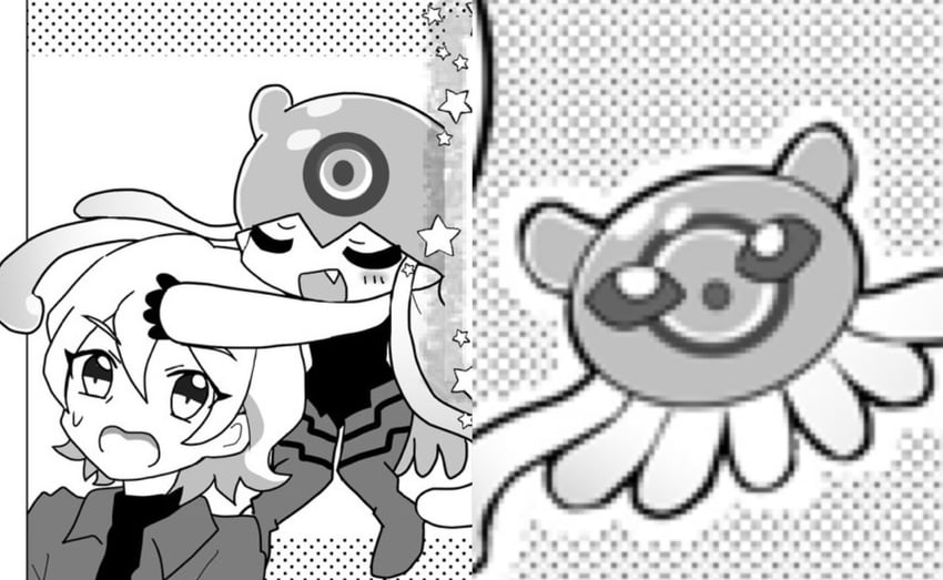 jellymon and higashimitarai kiyoshiro (digimon and 1 more) drawn by juglans