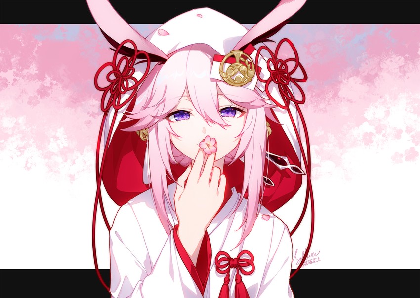 yae sakura (honkai and 1 more) drawn by sylvia_(huajiuhuajiu)