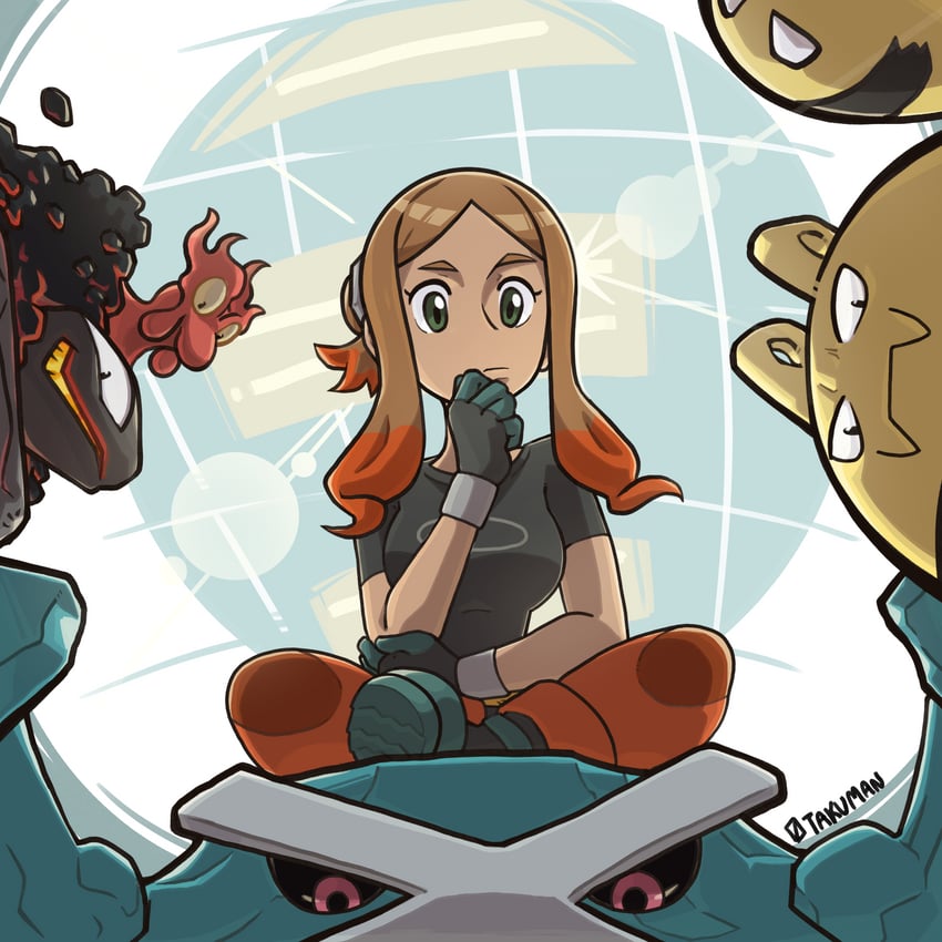 metagross, sakura ayane, elekid, slugma, orla, and 1 more (pokemon and 1 more) drawn by otakuman