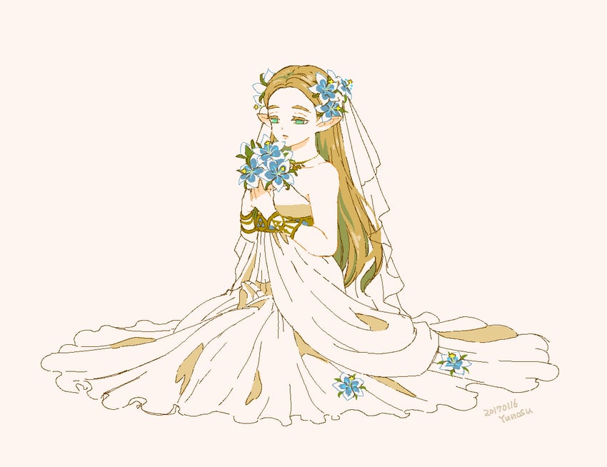 princess zelda (the legend of zelda and 1 more) drawn by mutsuki_kaya