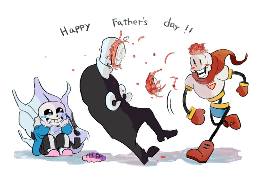 sans, papyrus, and w.d. gaster (undertale) drawn by tama_(tamafuku08)