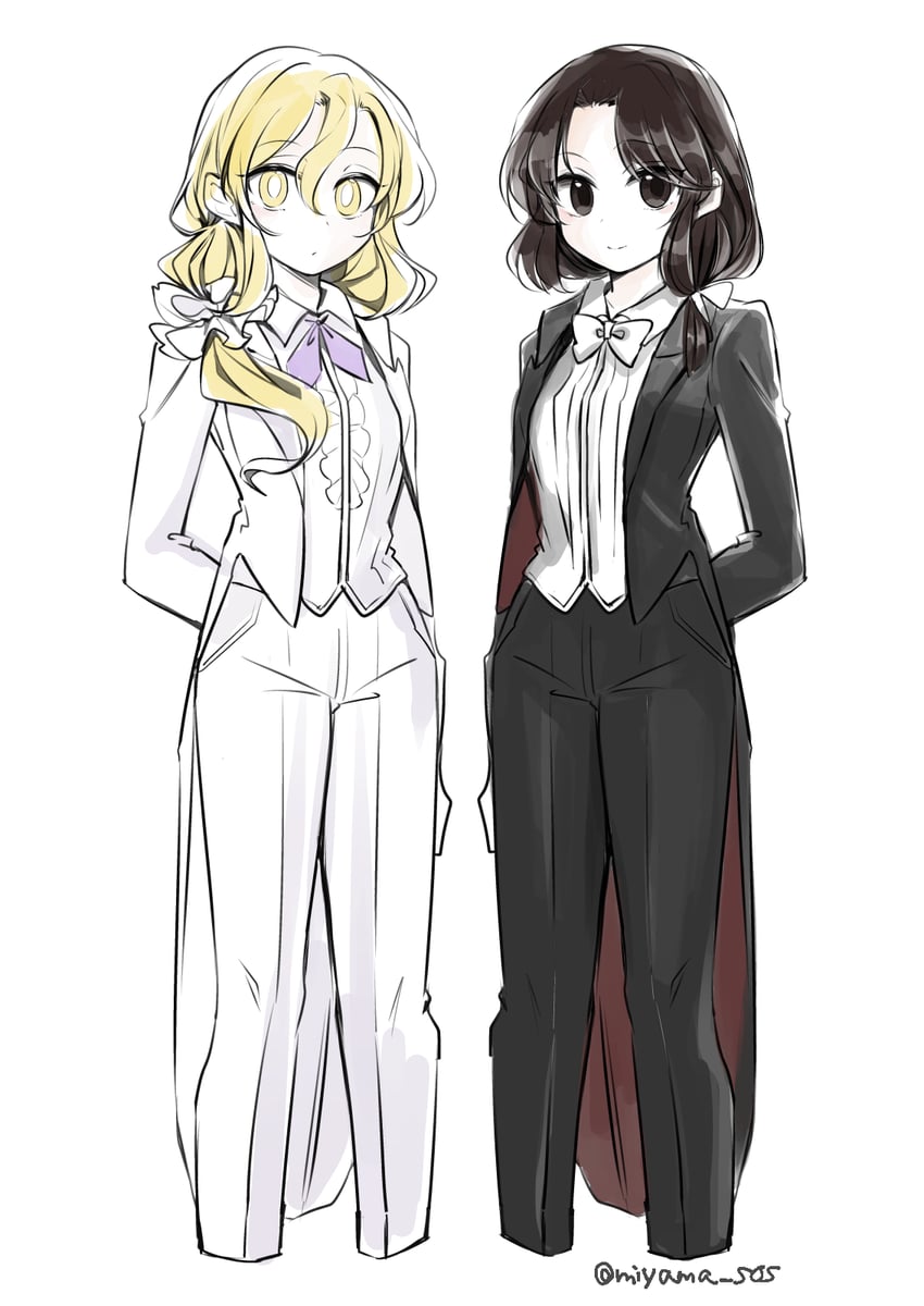 usami renko and maribel hearn (touhou) drawn by tama_(hiroshige_36)