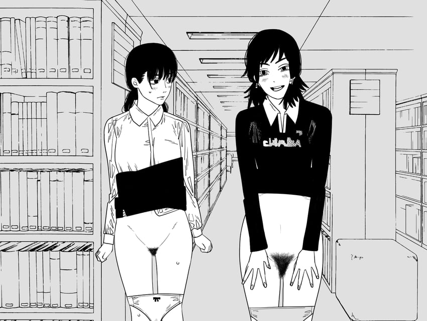 mitaka asa and mifune fumiko (chainsaw man) drawn by nanami_toga