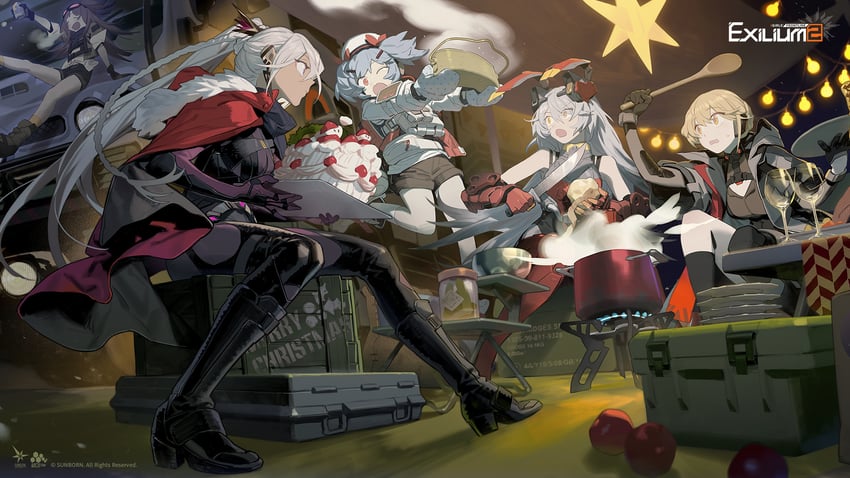 ots-14, groza, colphne, krolik, nemesis, and 1 more (girls' frontline and 1 more) drawn by shishio_(shishio5431)