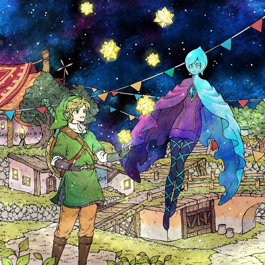 link and fi (the legend of zelda and 1 more) drawn by toriga