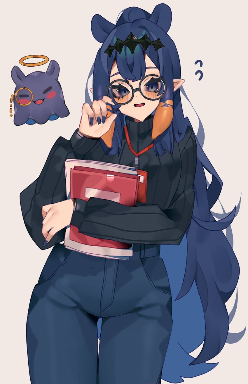 ninomae ina'nis and takodachi (hololive and 1 more) drawn by aridonall