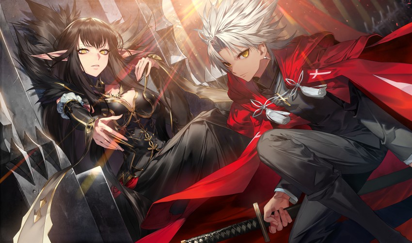 semiramis and amakusa shirou (fate and 1 more) drawn by kodama_(wa-ka ...