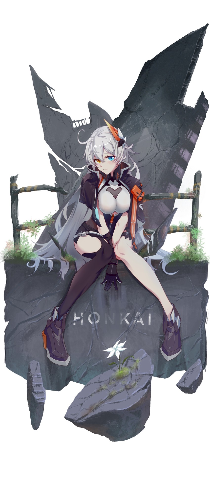 kiana kaslana (honkai and 1 more) drawn by huiqian