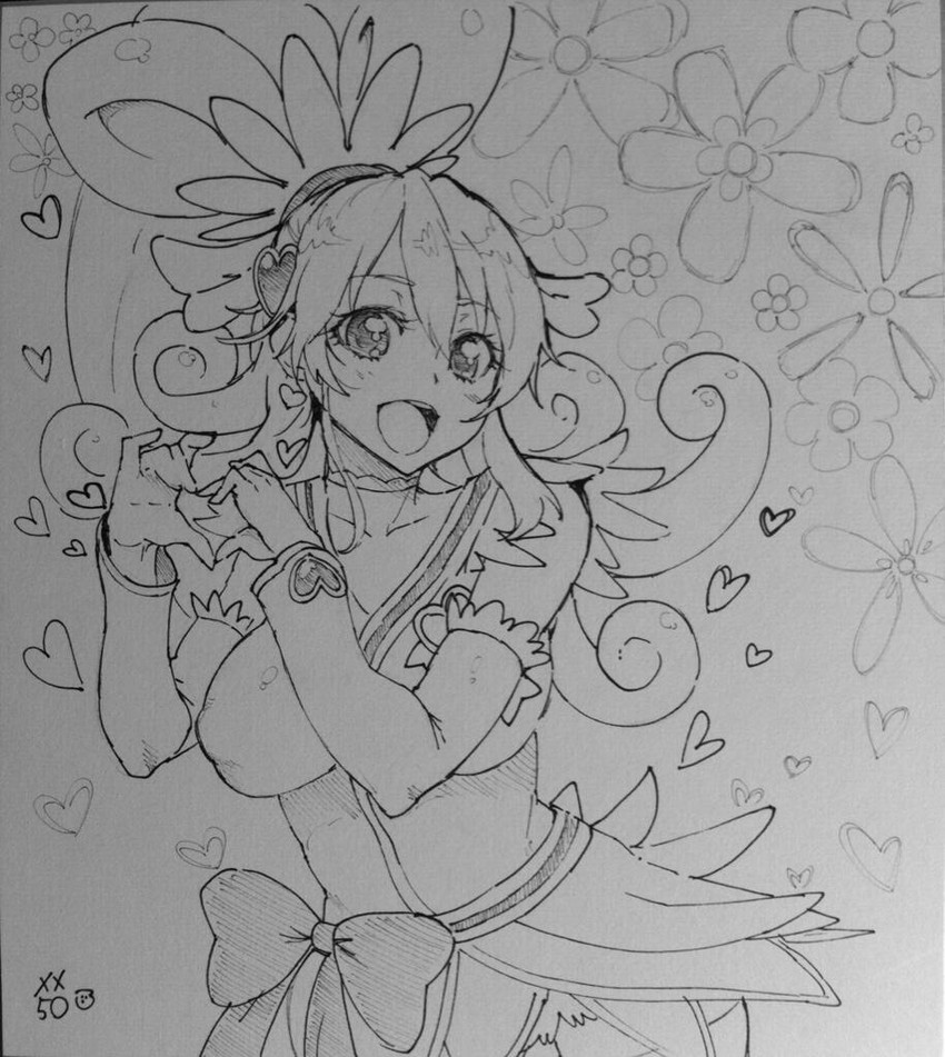aida mana (precure and 1 more) drawn by meme50