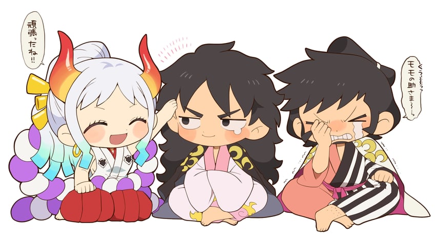 yamato, kouzuki momonosuke, and kinemon (one piece) drawn by hk_hr05