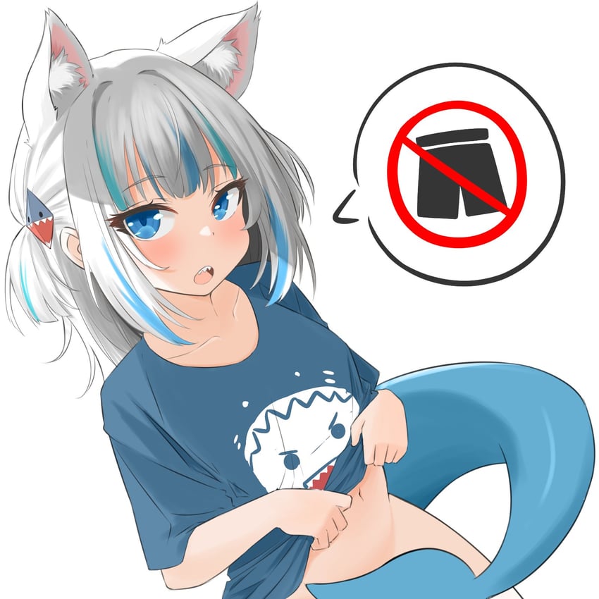 gawr gura (hololive and 1 more) drawn by bakedmonogamy