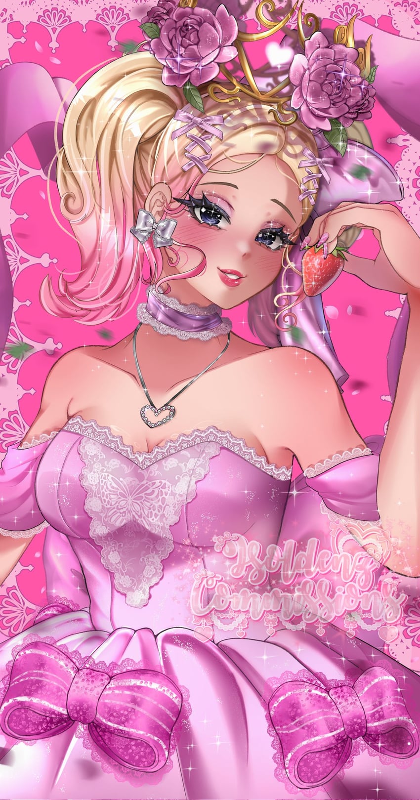 player character and miss lady rose (roblox and 1 more) drawn by isoldenz