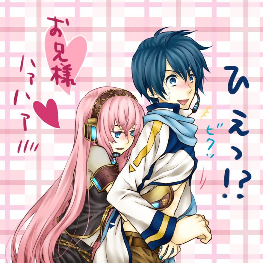 megurine luka and kaito (vocaloid) drawn by clear_logic