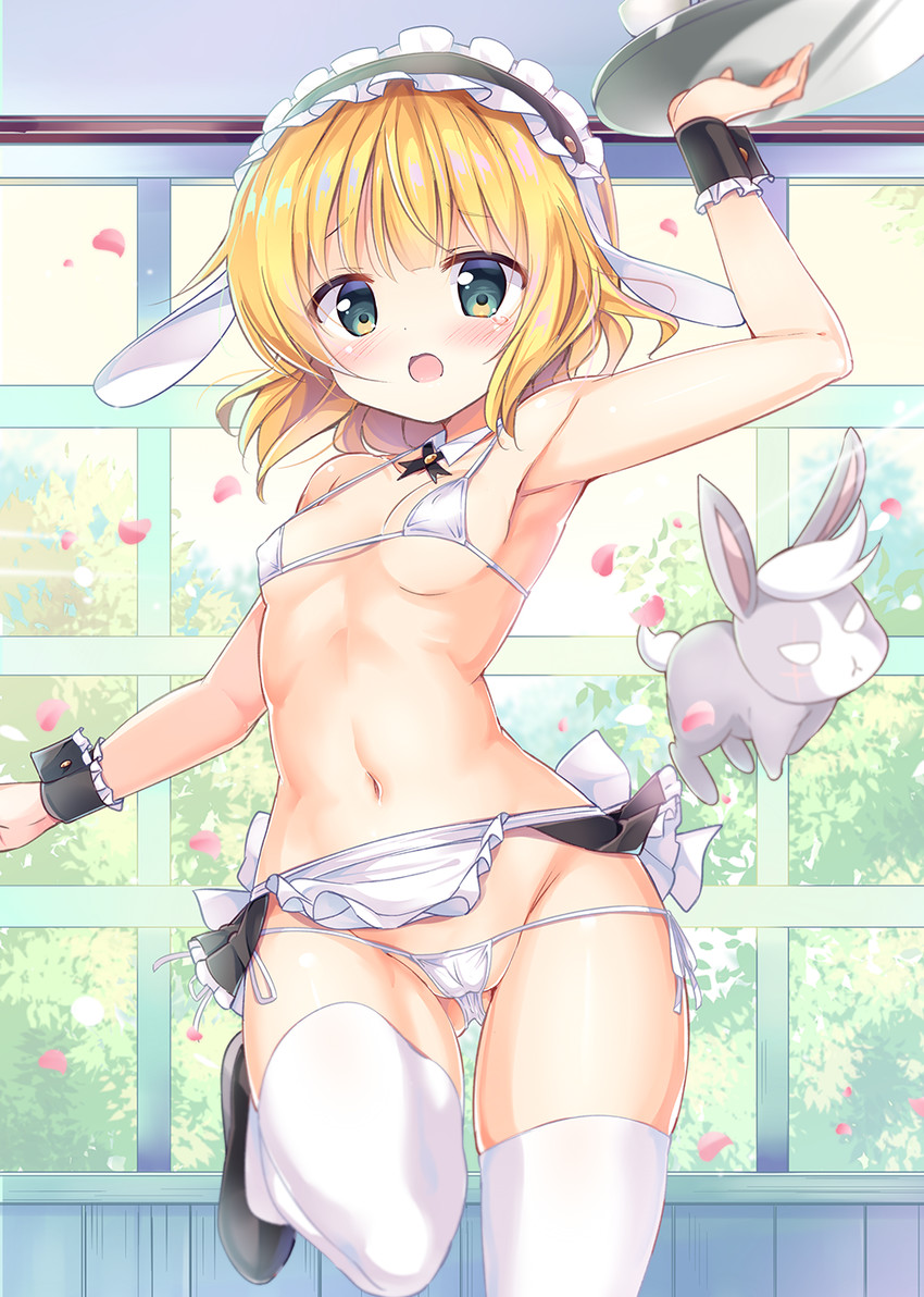 kirima syaro and wild geese (gochuumon wa usagi desu ka?) drawn by kurou_(quadruple_zero)