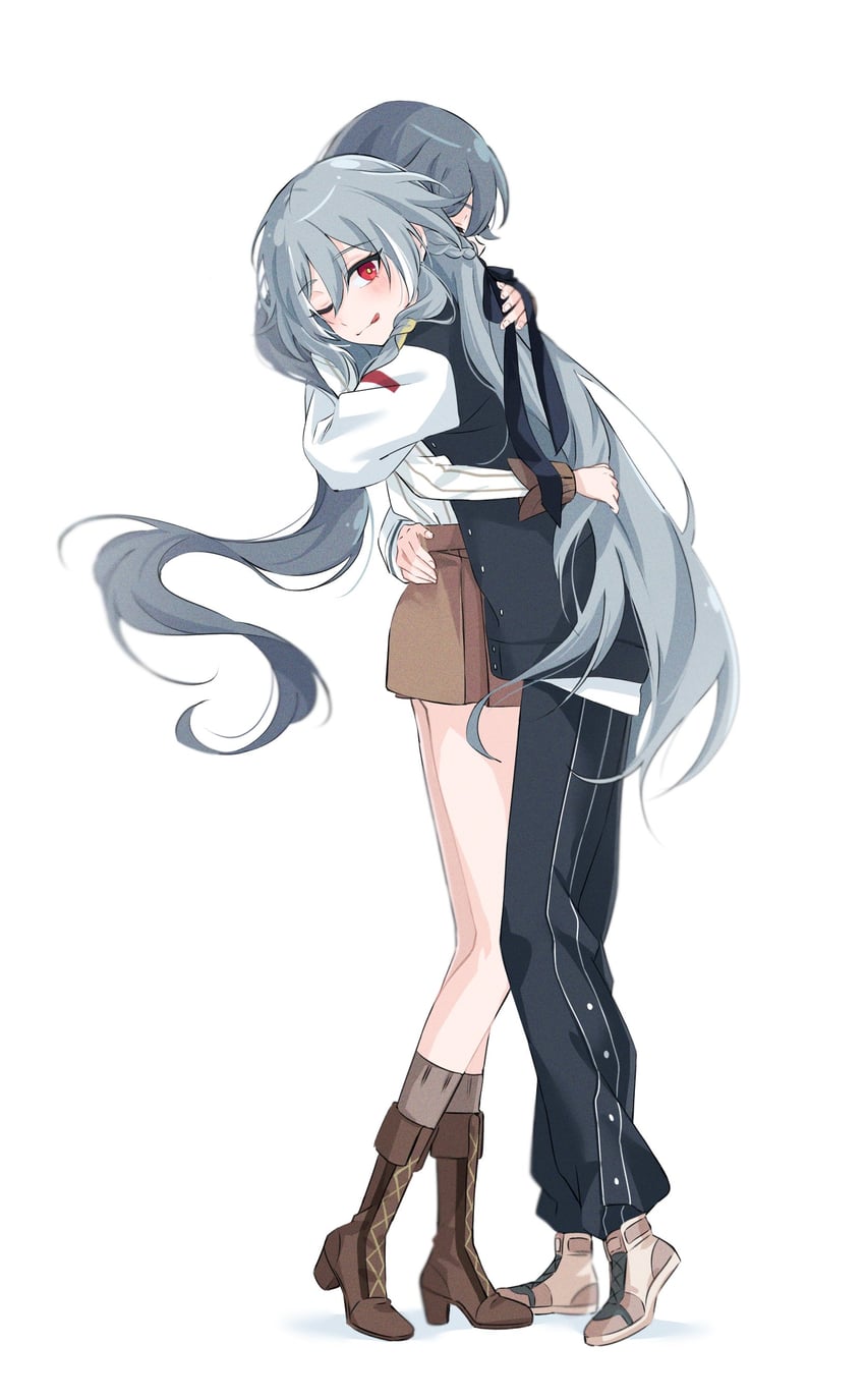 fu hua and herrscher of sentience (honkai and 1 more) drawn by yuhuria_52