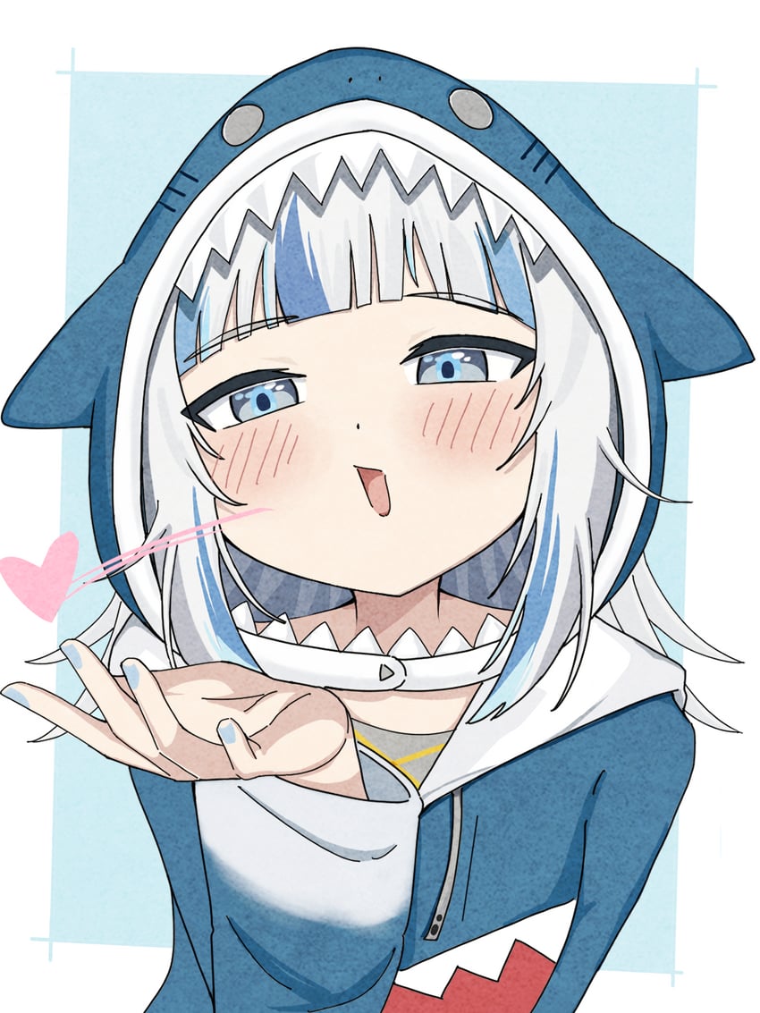 gawr gura (hololive and 2 more) drawn by deararisu